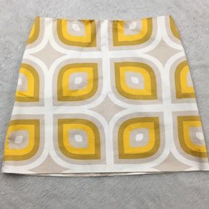 J. Crew Geometric Print Mini Skirt